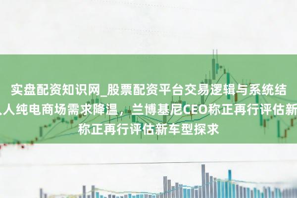 实盘配资知识网_股票配资平台交易逻辑与系统结构解析 人人纯电商场需求降温，兰博基尼CEO称正再行评估新车型探求