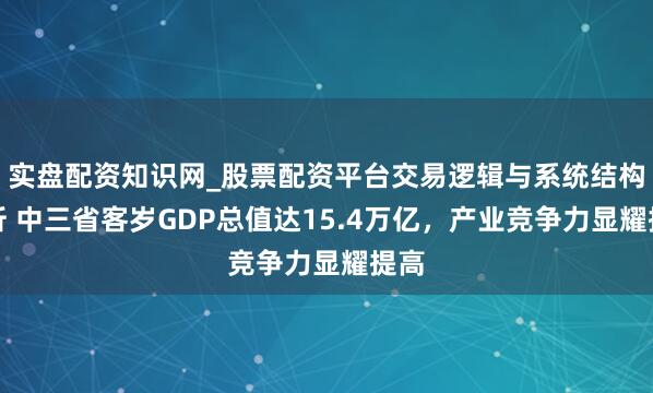 实盘配资知识网_股票配资平台交易逻辑与系统结构解析 中三省客岁GDP总值达15.4万亿,产业竞争力显耀提高