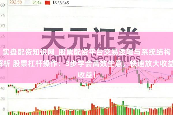 实盘配资知识网_股票配资平台交易逻辑与系统结构解析 股票杠杆操作：3步学会高效生意，快速放大收益！