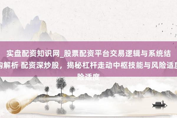 实盘配资知识网_股票配资平台交易逻辑与系统结构解析 配资深炒股，揭秘杠杆走动中枢技能与风险适度