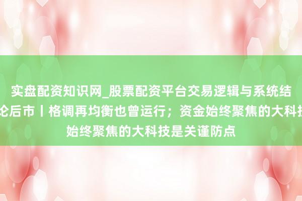 实盘配资知识网_股票配资平台交易逻辑与系统结构解析 机构论后市丨格调再均衡也曾运行；资金始终聚焦的大科技是关谨防点