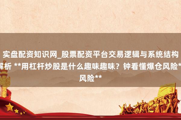 实盘配资知识网_股票配资平台交易逻辑与系统结构解析 **用杠杆炒股是什么趣味趣味？钟看懂爆仓风险**